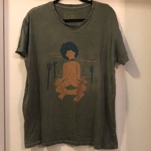 ELOI graphic tee southwest desert man green L